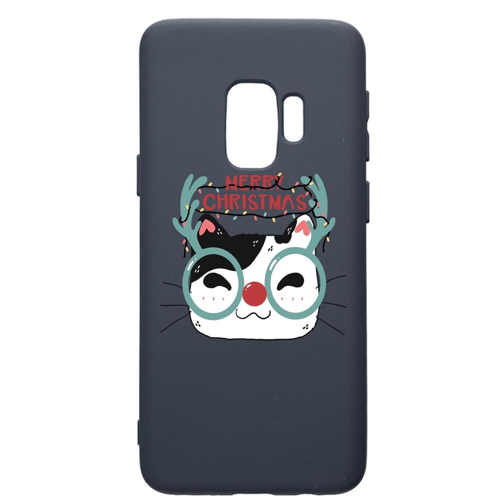 Husa Premium Silicon Compatibila Cu Samsung Galaxy S9, I Want To Be Rudolph, cu interiorul din material textil, protectie camera, Alaskan Blue, PAB877