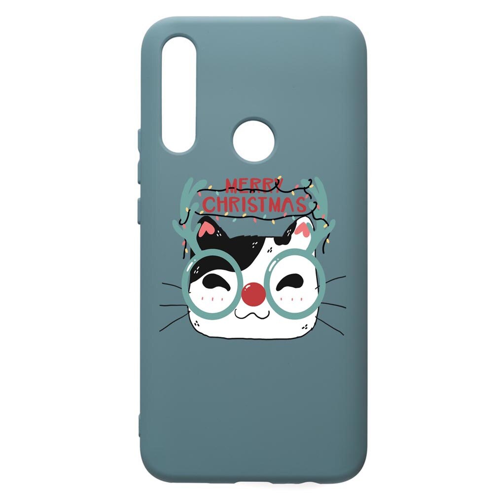 Husa Premium Silicon Compatibila Cu Huawei P Smart Z, I Want To Be Rudolph, silicon, cu interiorul din material textil, protectie camera, Cornflower, PCF877