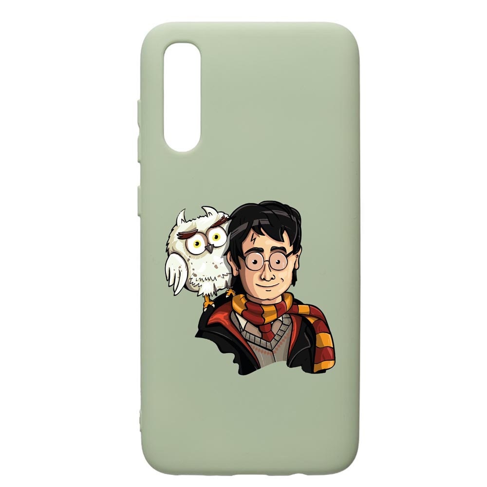 Husa Premium Silicon Compatibila Cu Samsung Galaxy A70, Harry Potter Hogwarts, cu interiorul din material textil, protectie camera, Beryl, PGR868