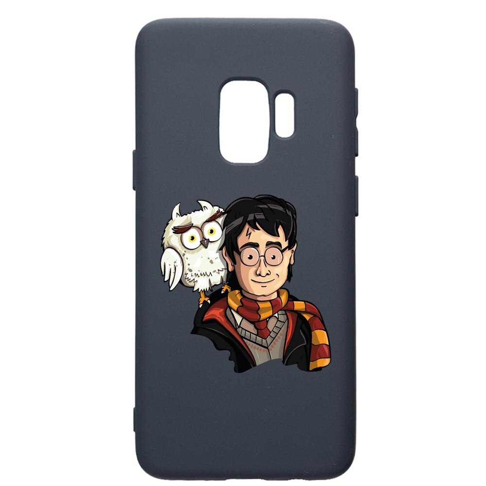 Husa Premium Silicon Compatibila Cu Samsung Galaxy S9, Harry Potter Hogwarts, cu interiorul din material textil, protectie camera, Alaskan Blue, PAB868