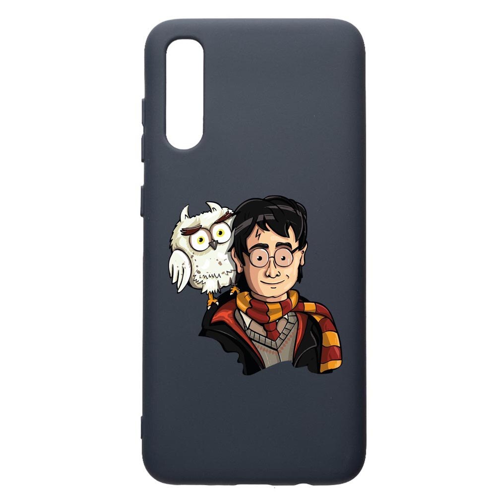 Husa Premium Silicon Compatibila Cu Samsung Galaxy A70, Harry Potter Hogwarts, cu interiorul din material textil, protectie camera, Alaskan Blue, PAB868