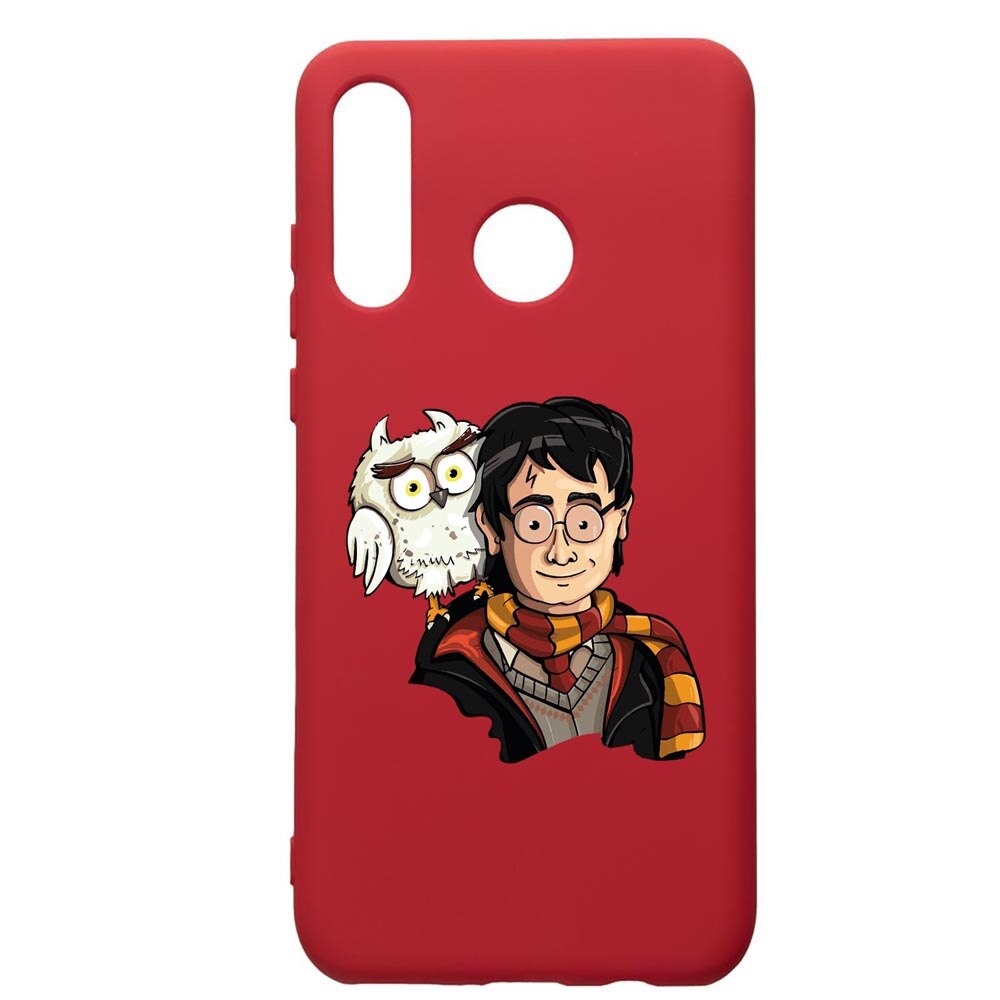 Husa Premium Silicon Compatibila Cu Huawei P30 Lite, Harry Potter Hogwarts, silicon, cu interiorul din material textil, protectie camera, Red, PR868