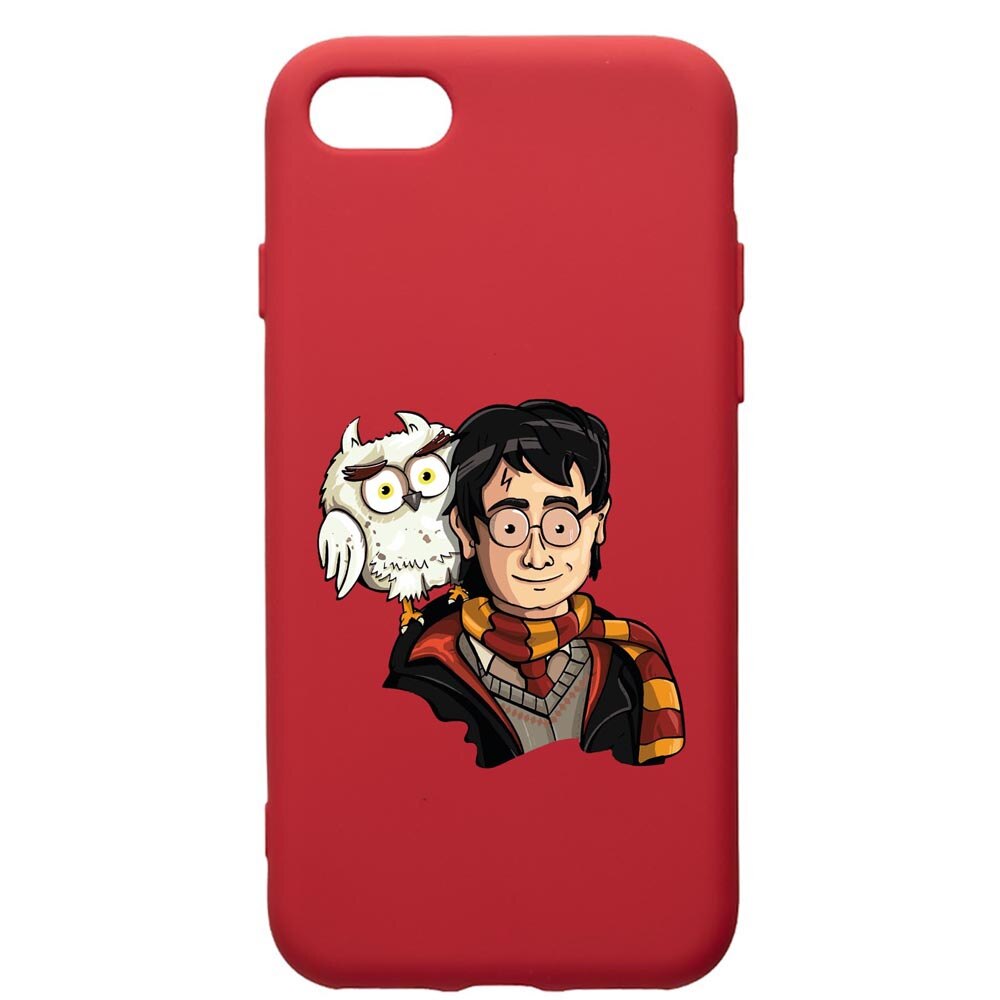 Husa Premium Silicon Compatibila Cu Apple iPhone SE 2 / iPhone 8 / iPhone 7, Harry Potter Hogwarts, silicon, cu interiorul din material textil, protectie camera, Red, PR868