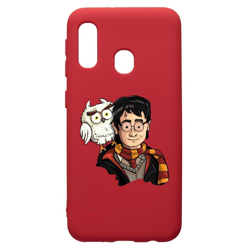 Husa Premium Silicon Compatibila Cu Samsung Galaxy A20E, Harry Potter Hogwarts, silicon, cu interiorul din material textil, protectie camera, Red, PR868