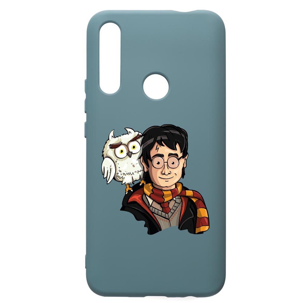 Husa Premium Silicon Compatibila Cu Huawei Y7 2019, Harry Potter Hogwarts, silicon, cu interiorul din material textil, protectie camera, Cornflower, PCF868