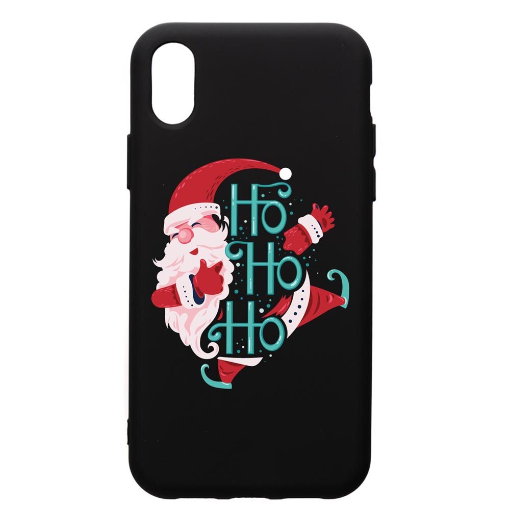 Husa Premium Silicon Compatibila Cu Samsung Galaxy A10, HoHoHo Santa Claus, silicon, cu interiorul din material textil, protectie camera, PB869