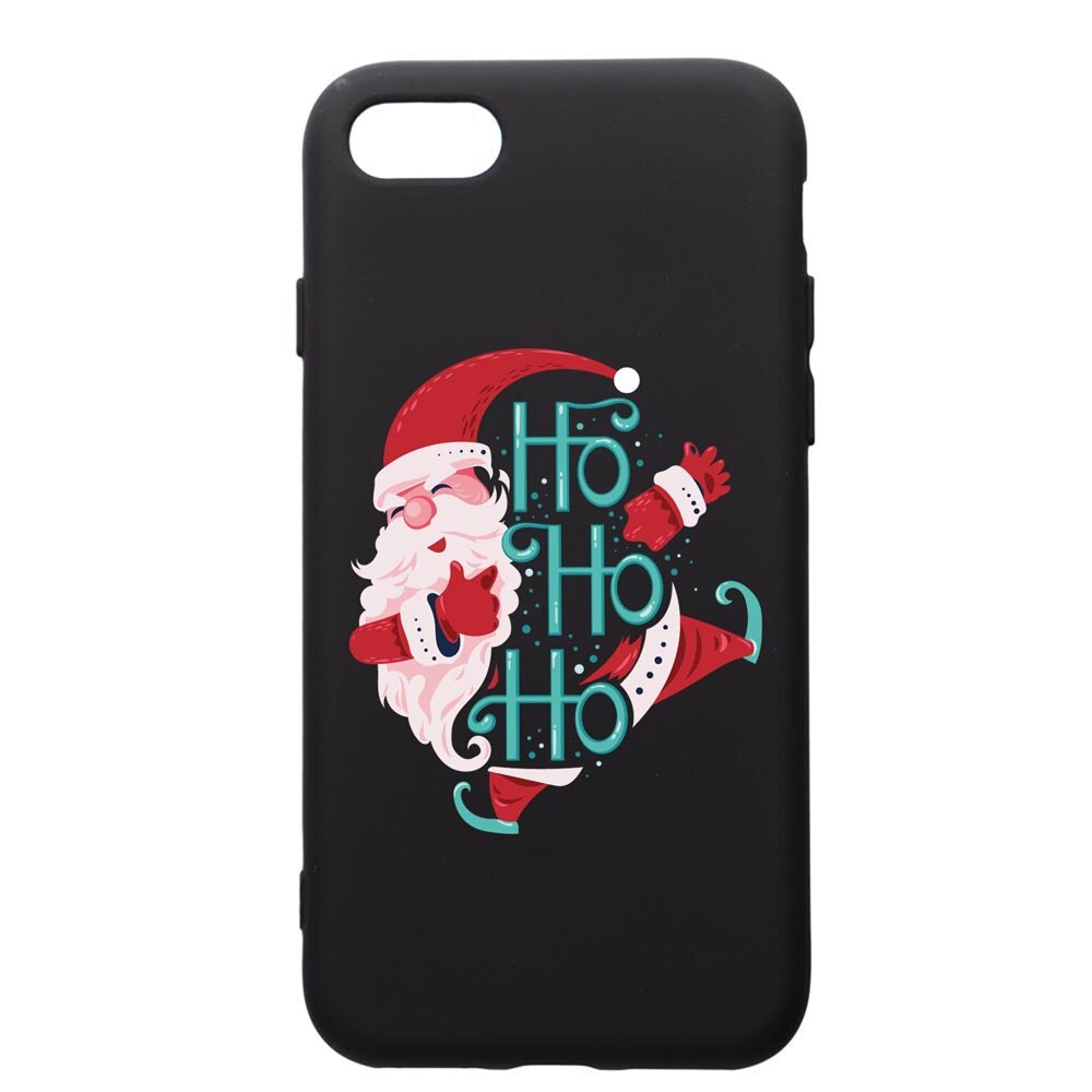 Husa Premium Silicon Compatibila Cu Apple iPhone SE 2 / iPhone 8 / iPhone 7, HoHoHo Santa Claus, silicon, cu interiorul din material textil, protectie camera, PB869