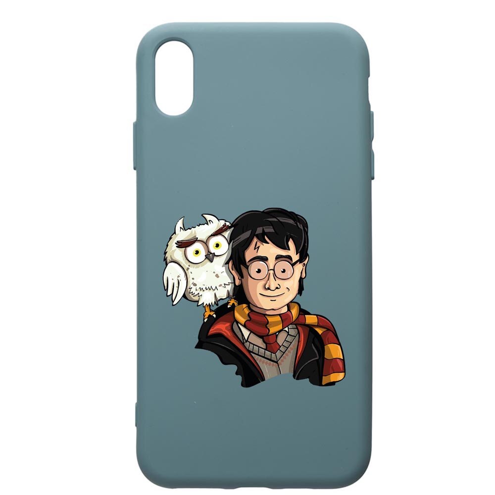 Husa Premium Silicon Compatibila Cu Apple iPhone XS Max, Harry Potter Hogwarts, silicon, cu interiorul din material textil, protectie camera, Cornflower, PCF868