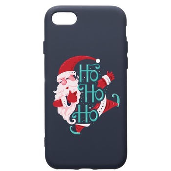 Husa Premium Silicon Compatibila Cu Apple IPhone SE 2 / iPhone 8 / iPhone 7, HoHoHo Santa Claus, cu interiorul din material textil, protectie camera, Alaskan Blue, PAB869 Husa Premium Silicon Compatibila Cu Apple IPhone SE 2 / iPhone 8 / iPhone 7, HoHoHo Santa Claus, cu interiorul din material textil, protectie camera, Alaskan Blue, PAB869