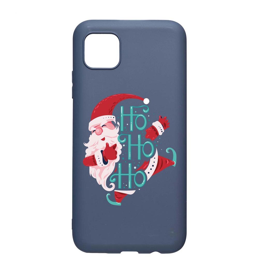 Husa Silicon Compatibila Cu Apple iPhone 11 Pro Max, HoHoHo Santa Claus, rezistenta la uzura, anti-alunecare, AlaskanBlue, AB869