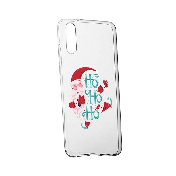 Силиконов калъф, съвместим с Huawei P40 Lite 5G, HoHoHo Дядо Коледа, устойчивост на износване, противоплъзгащ се, 869