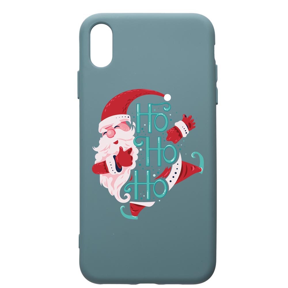 Husa Premium Silicon Compatibila Cu Huawei Y5 2019, HoHoHo Santa Claus, silicon, cu interiorul din material textil, protectie camera, Cornflower, PCF869