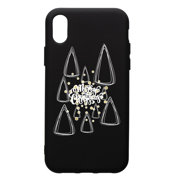 Prémium Szilikon tok, Samsung Galaxy A01, Minimalist Merry Chirstmas, kamera védelem, mikroszálas puha belső, PB870