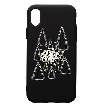 Husa Premium Silicon Compatibila Cu Apple iPhone XS / iPhone X, Minimalist Merry Chirstmas, silicon, cu interiorul din material textil, protectie camera, PB870 Husa Premium Silicon Compatibila Cu Apple iPhone XS / iPhone X, Minimalist Merry Chirstmas, silicon, cu interiorul din material textil, protectie camera, PB870