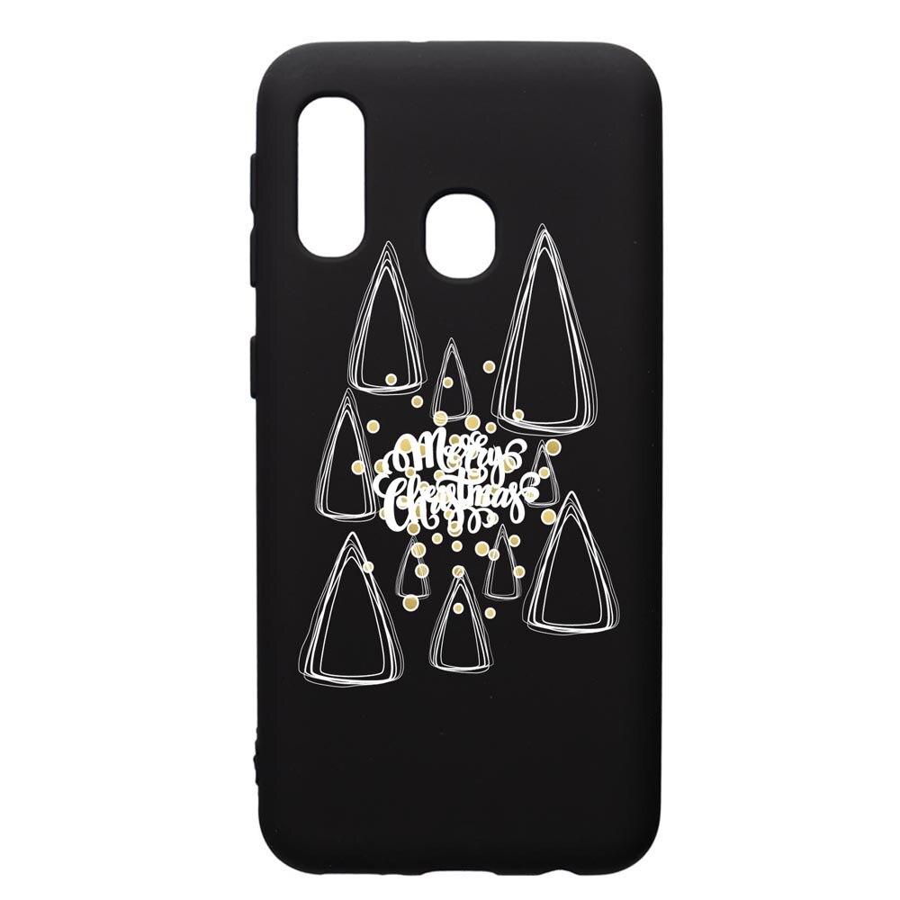 Husa Premium Silicon Compatibila Cu Samsung Galaxy A20E, Minimalist Merry Chirstmas, silicon, cu interiorul din material textil, protectie camera, PB870