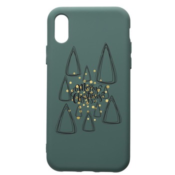 Husa Premium Silicon Compatibila Cu Huawei Y5 2019, Minimalist Merry Chirstmas, cu interiorul din material textil, protectie camera, Forest Green, PFG870 Husa Premium Silicon Compatibila Cu Huawei Y5 2019, Minimalist Merry Chirstmas, cu interiorul din material textil, protectie camera, Forest Green, PFG870