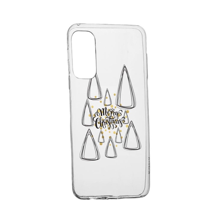 Husa Silicon Compatibila Cu Samsung Galaxy M31s, Minimalist Merry Christmas, rezistenta la uzura, anti-alunecare, 870