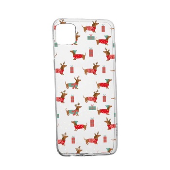 Husa Silicon Compatibila Cu Oppo A72, Dachshund Christmas, rezistenta la uzura, anti-alunecare, 871 Husa Silicon Compatibila Cu Oppo A72, Dachshund Christmas, rezistenta la uzura, anti-alunecare, 871