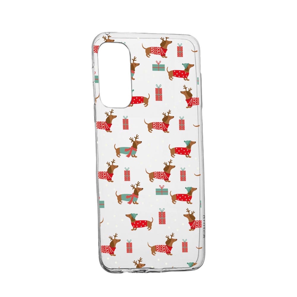 Husa Silicon Compatibila Cu Xiaomi Redmi Note 10S, Dachshund Christmas, rezistenta la uzura, anti-alunecare, 871