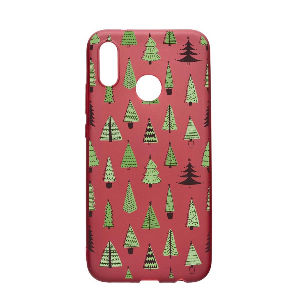 Husa Silicon Compatibila cu Huawei P20 Lite, Christmas Tree Shapes, rezistenta la uzura, anti-alunecare, Pomegranate, PG872