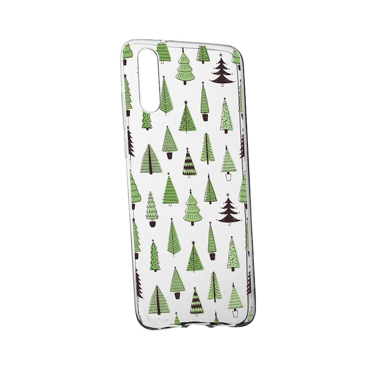 Силиконов калъф, съвместим с Huawei P40 Lite 5G, форми на коледно дърво, устойчивост на износване, противоплъзгащ се, 872