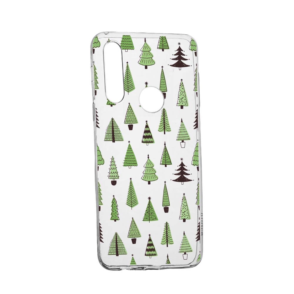 Husa Silicon Compatibila Cu Huawei Y7p, Christmas Tree Shapes, rezistenta la uzura, anti-alunecare, 872