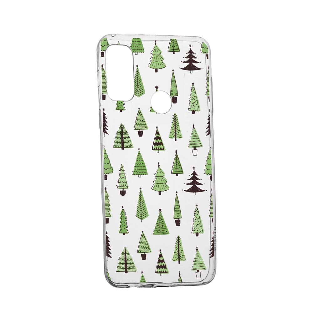 Husa Silicon Compatibila Cu Google Pixe 4a 5G, Christmas Tree Shapes, rezistenta la uzura, anti-alunecare, 872