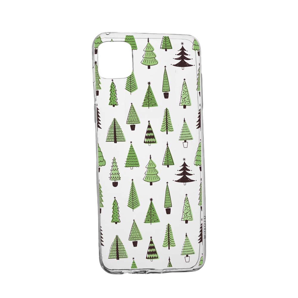 Husa Silicon Compatibila Cu Apple iPhone 11 Pro Max, Christmas Tree Shapes, rezistenta la uzura, anti-alunecare, 872