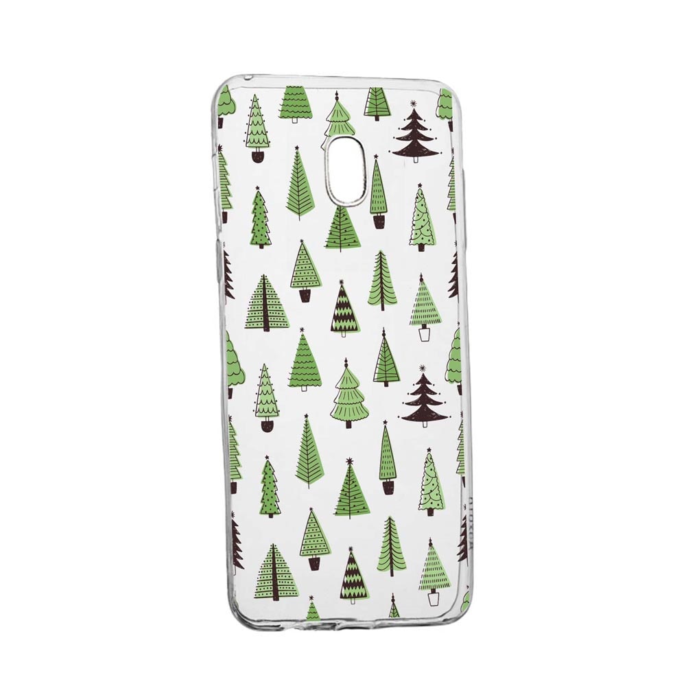 Husa Silicon Compatibila Cu Samsung Galaxy J3 2017, Christmas Tree Shapes, rezistenta la uzura, anti-alunecare, 872