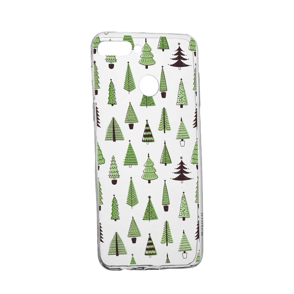 Husa Silicon Compatibila Cu Huawei Y7 Prime 2018 / Y7 2018, Christmas Tree Shapes, rezistenta la uzura, anti-alunecare, 872