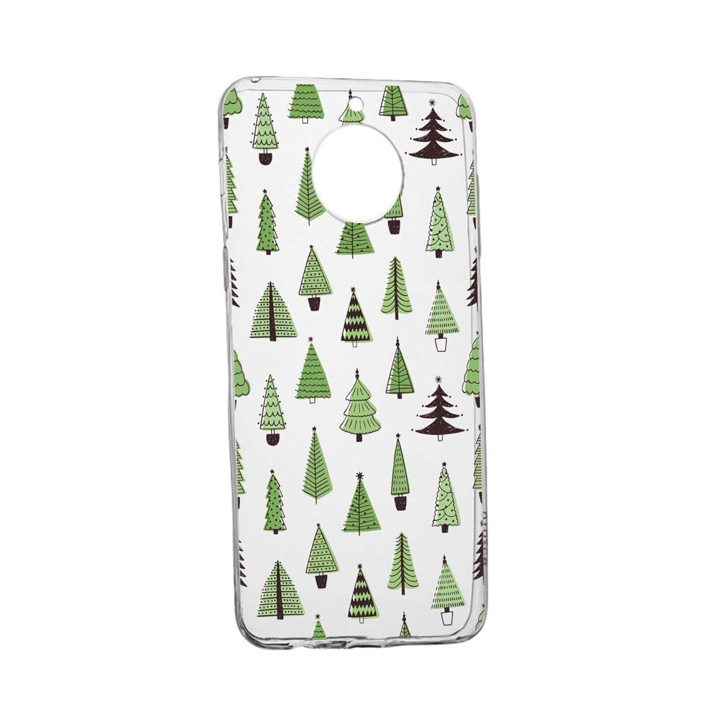 Husa Silicon Compatibila Cu Motorola Moto E5 Plus, Christmas Tree Shapes, rezistenta la uzura, anti-alunecare, 872