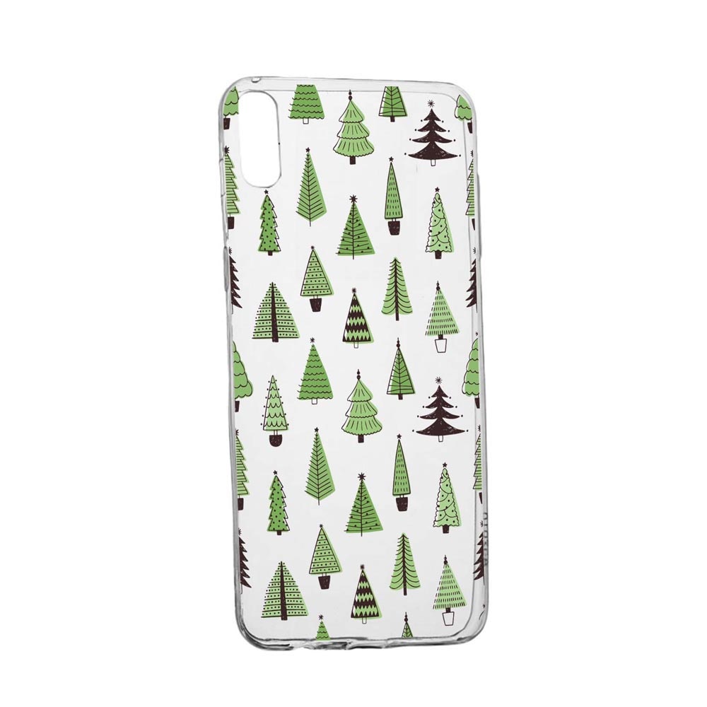 Husa Silicon Compatibila Cu Apple iPhone XR, Christmas Tree Shapes, rezistenta la uzura, anti-alunecare, 872