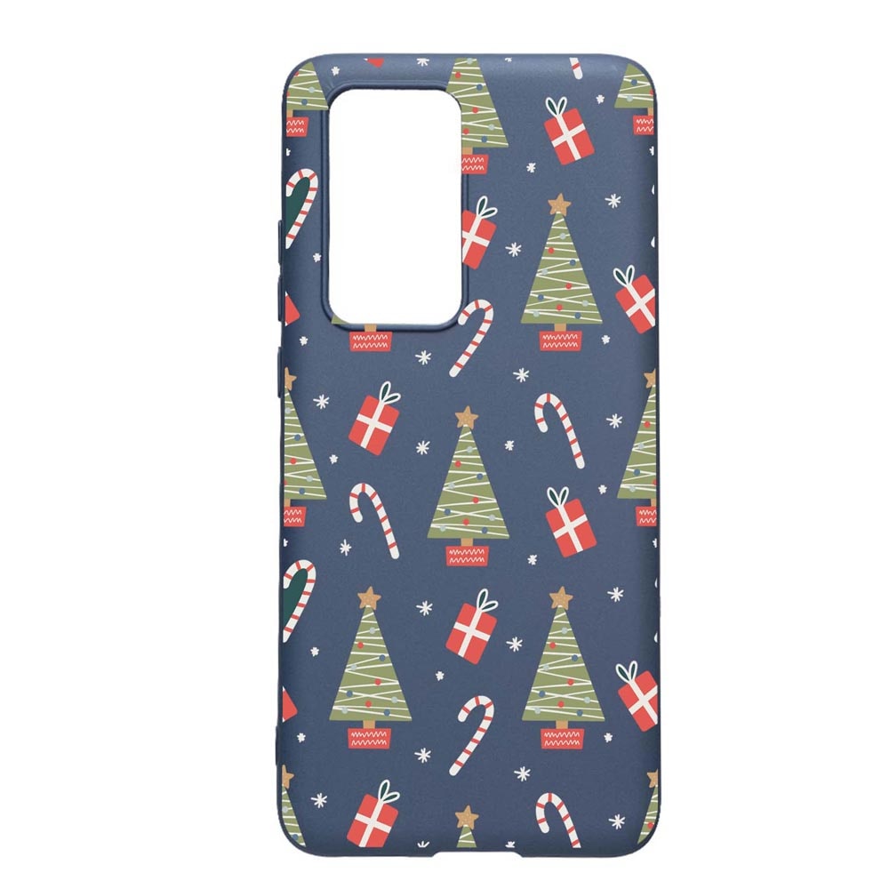 Husa Silicon Compatibila Cu Samsung Galaxy S21, Christmas Pattern, rezistenta la uzura, anti-alunecare, AlaskanBlue, AB873
