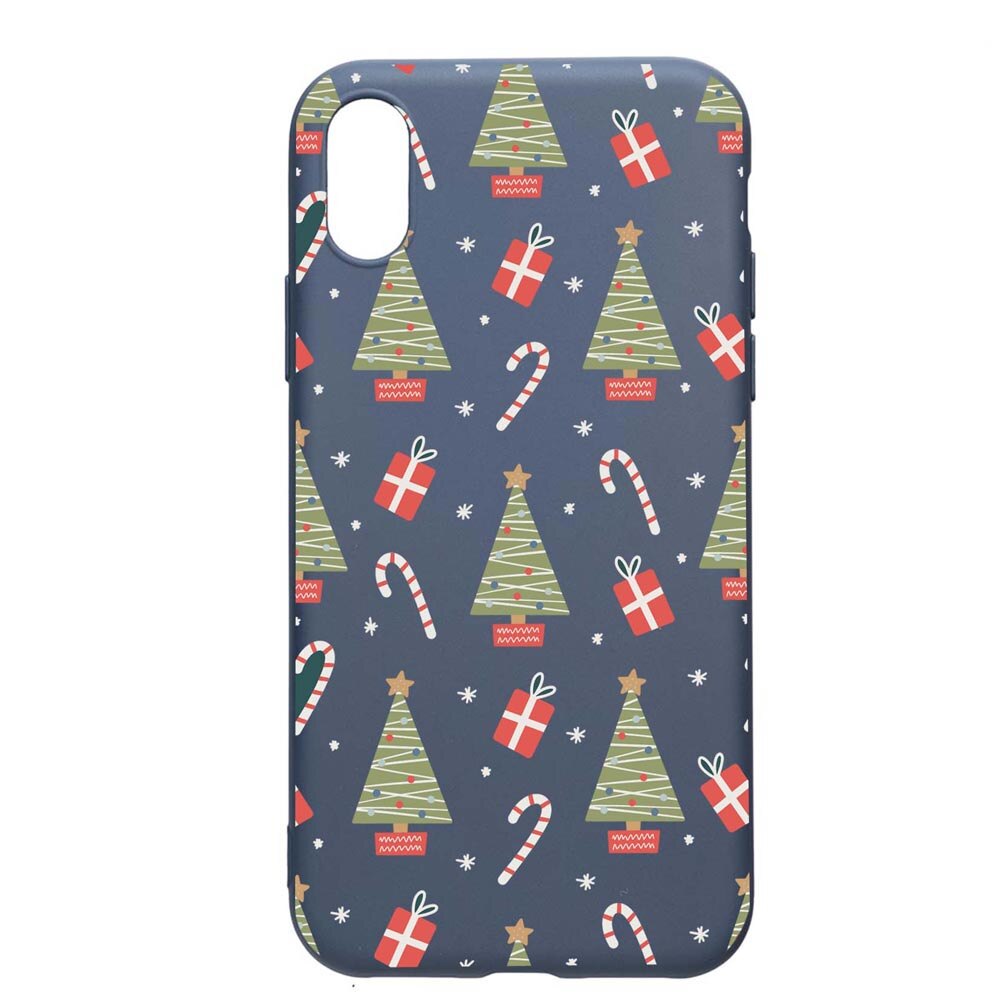 Husa Silicon Compatibila Cu Xiaomi Redmi 7A, Christmas Pattern, rezistenta la uzura, anti-alunecare, AlaskanBlue, AB873