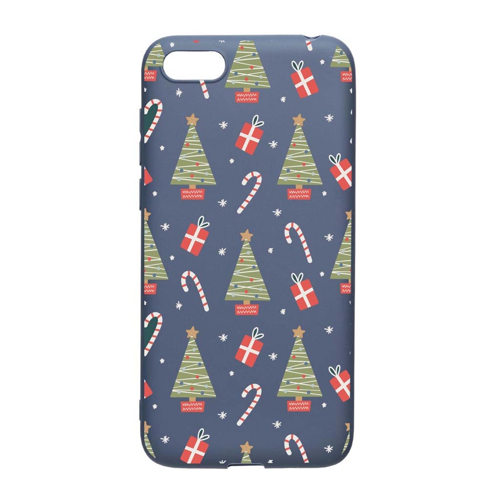 Husa Silicon Compatibila Cu Apple iPhone SE / 5S / 5, Christmas Pattern, rezistenta la uzura, anti-alunecare, AlaskanBlue, AB873