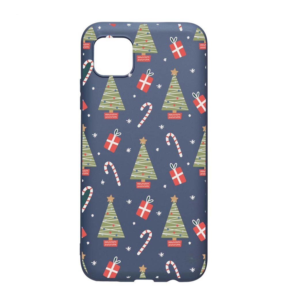 Husa Silicon Compatibila Cu Samsung Galaxy A42 5G, Christmas Pattern, rezistenta la uzura, anti-alunecare, AlaskanBlue, AB873