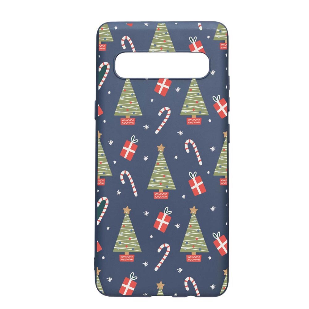 Husa Silicon Compatibila Cu Samsung Galaxy S10 5G, Christmas Pattern, rezistenta la uzura, anti-alunecare, AlaskanBlue, AB873