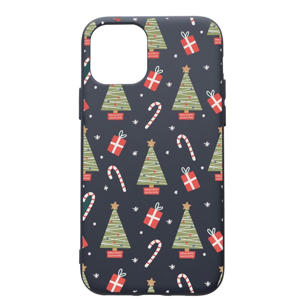Husa Premium Silicon Compatibila Cu Apple IPhone 11 Pro, Christmas Pattern, cu interiorul din material textil, protectie camera, Alaskan Blue, PAB873