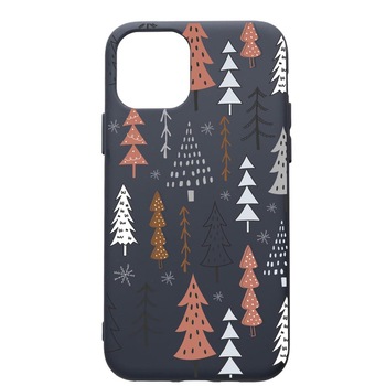 Husa Premium Silicon Compatibila Cu Apple IPhone 12, Hand Drawn Christmas Tree, cu interiorul din material textil, protectie camera, Alaskan Blue, PAB875 Husa Premium Silicon Compatibila Cu Apple IPhone 12, Hand Drawn Christmas Tree, cu interiorul din material textil, protectie camera, Alaskan Blue, PAB875