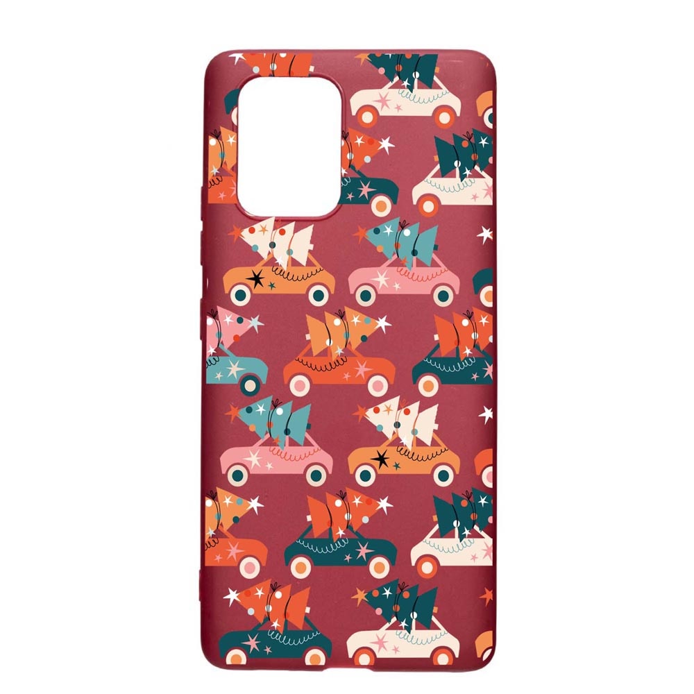 Husa Silicon Compatibila cu Apple iPhone 11, Christmas Season, rezistenta la uzura, anti-alunecare, Pomegranate, PG874
