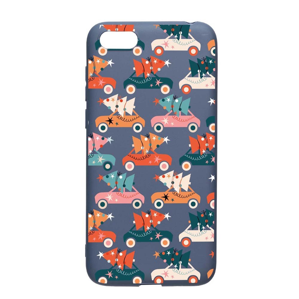 Husa Silicon Compatibila Cu Apple iPhone SE / 5S / 5, Christmas Season, rezistenta la uzura, anti-alunecare, AlaskanBlue, AB874