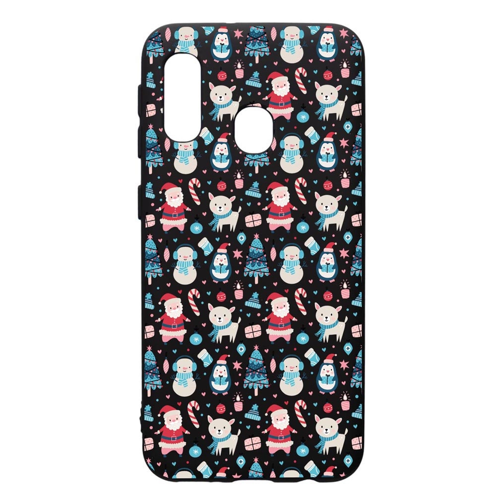 Husa Premium Silicon Compatibila Cu Samsung Galaxy A20E, Christmas Ornaments, silicon, cu interiorul din material textil, protectie camera, PB876