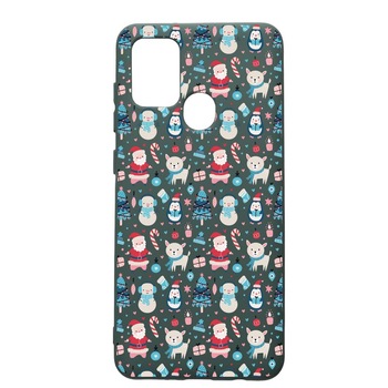 Husa Premium Silicon Compatibila Cu Huawei P Smart 2020, Christmas Ornaments, cu interiorul din material textil, protectie camera, Forest Green, PFG876 Husa Premium Silicon Compatibila Cu Huawei P Smart 2020, Christmas Ornaments, cu interiorul din material textil, protectie camera, Forest Green, PFG876
