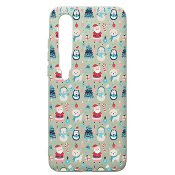 Husa Premium Silicon Compatibila Cu Xiaomi Mi 10 / Mi 10 Pro, Christmas Ornaments, cu interiorul din material textil, protectie camera, Beryl, PGR876 Husa Premium Silicon Compatibila Cu Xiaomi Mi 10 / Mi 10 Pro, Christmas Ornaments, cu interiorul din material textil, protectie camera, Beryl, PGR876