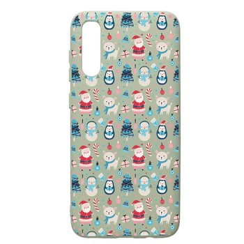 Husa Premium Silicon Compatibila Cu Samsung Galaxy A70, Christmas Ornaments, cu interiorul din material textil, protectie camera, Beryl, PGR876 Husa Premium Silicon Compatibila Cu Samsung Galaxy A70, Christmas Ornaments, cu interiorul din material textil, protectie camera, Beryl, PGR876