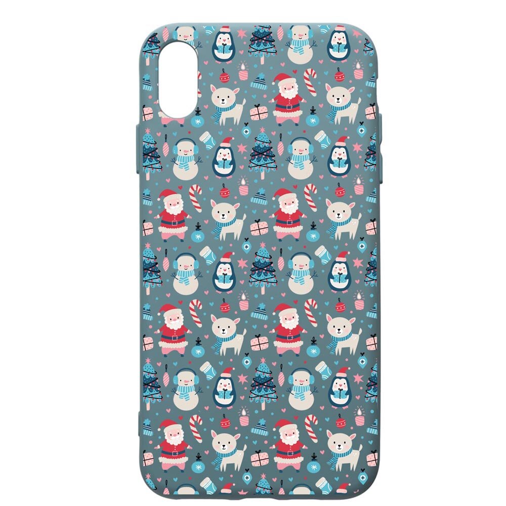 Husa Premium Silicon Compatibila Cu Huawei Y5 2019, Christmas Ornaments, silicon, cu interiorul din material textil, protectie camera, Cornflower, PCF876