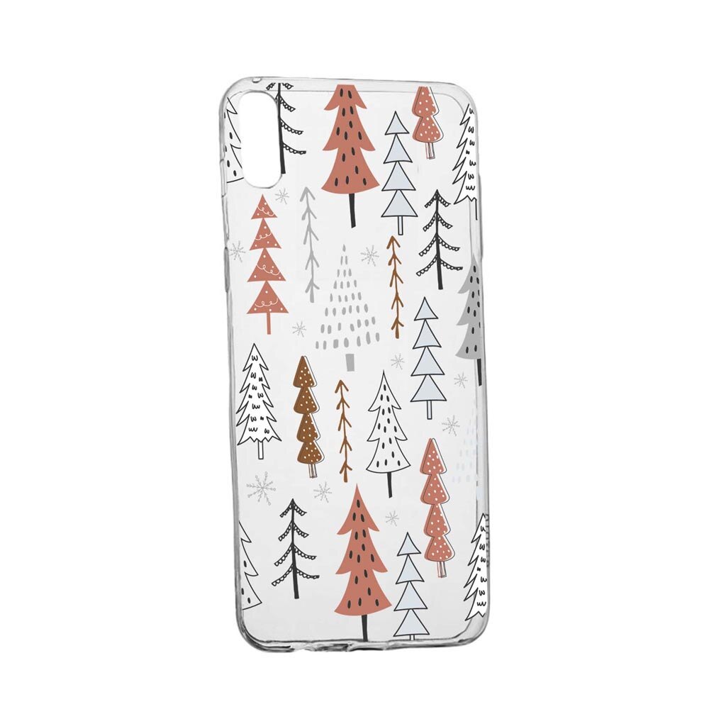 Husa Silicon Compatibila Cu Samsung Galaxy M02, Hand Drawn Christmas Tree, rezistenta la uzura, anti-alunecare, 875