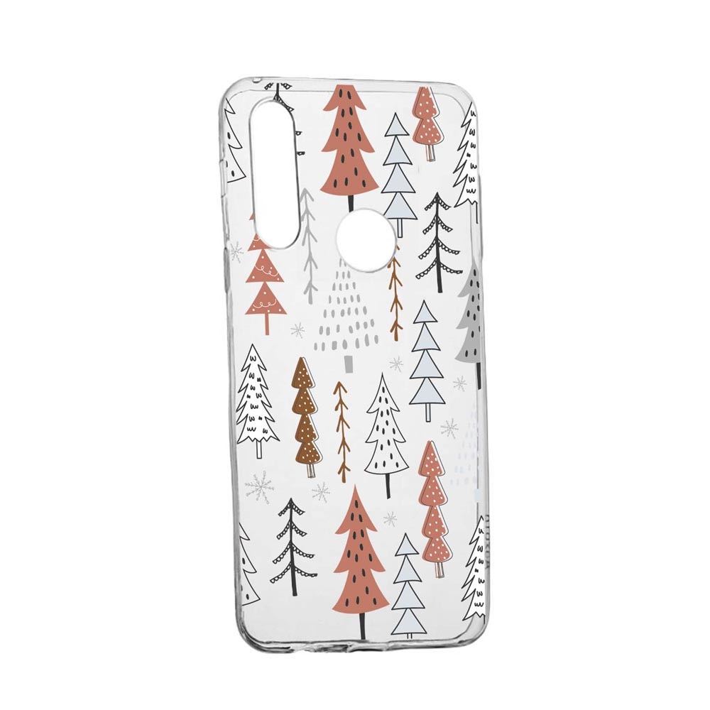 Husa Silicon Compatibila Cu Motorola Moto E7 Power, Hand Drawn Christmas Tree, rezistenta la uzura, anti-alunecare, 875