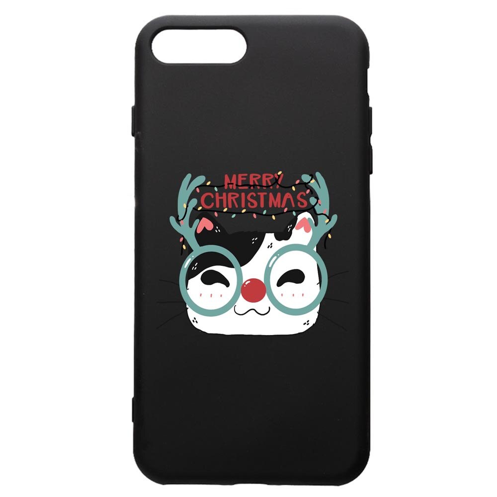 Husa Premium Silicon Compatibila Cu Apple iPhone 8 Plus / iPhone 7 Plus, I Want To Be Rudolph, silicon, cu interiorul din material textil, protectie camera, PB877