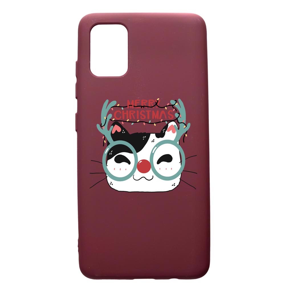 Husa Premium Silicon compatibila cu Apple iPhone 12 Pro Max, I Want To Be Rudolph, cu interiorul din material textil, protectie camera, Burgundy, PBR877
